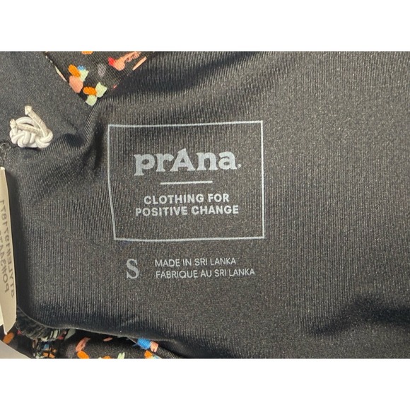 Prana Swim Top Black Alotta Dots Womens Small Under the Palms Swimsuit NWT - Picture 5 of 7